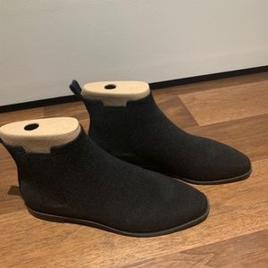 Rothy's Merino Ankle Boot in Onyx Black Size 8.5